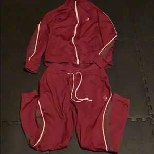 Men’s 2pc. Burgundy jogging suit by Twenty size L